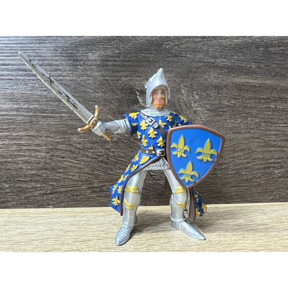 Knight & Horse Action Figures Papo 2005 PVC 4" Medieval Warrior Fantasy - Picture 8 of 13